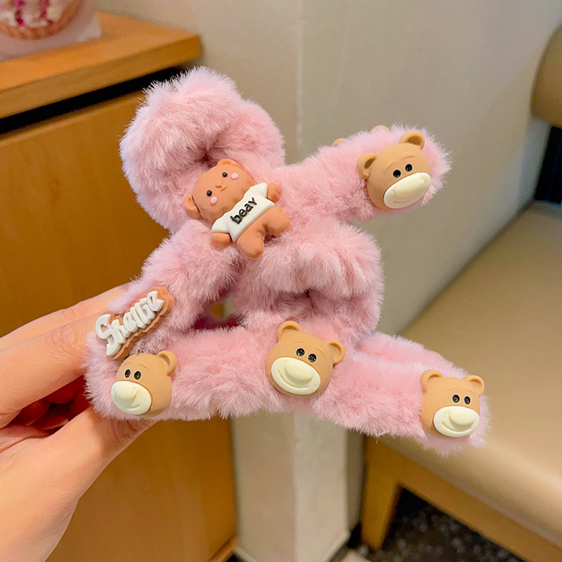 Estilo francés gran felpa clip de pelo de acrílico clip de tiburón Otoño e Invierno horquilla de alto grado versátil agarre del pelo updo tocado de pelo