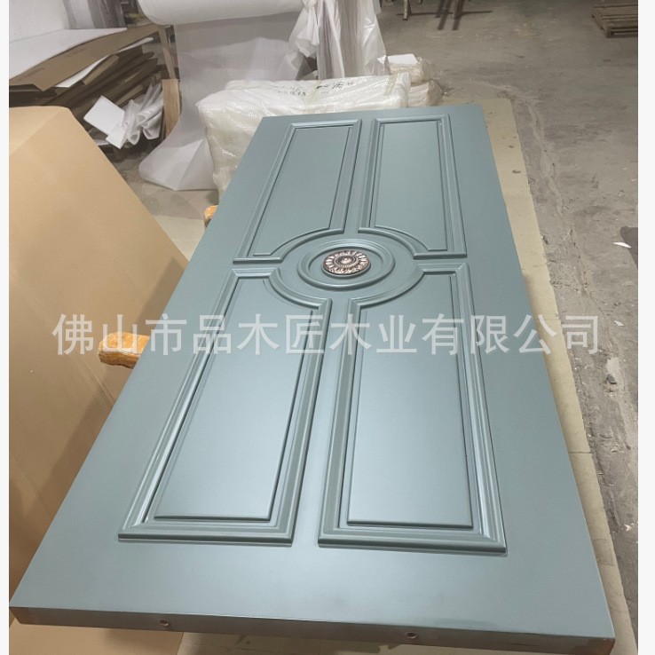 跨境外贸出口新中式室内木门卧室描金门橡木全实木门烤漆入户门