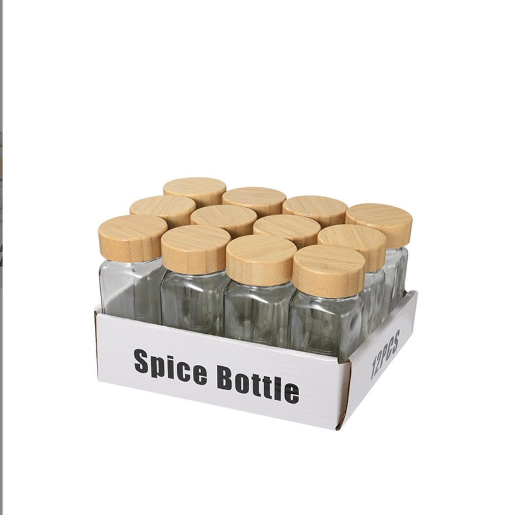 sellado a prueba de humedad peppermint condimento tanque condimento tanque condimento de vidrio de cocina caja de condimento doméstica set