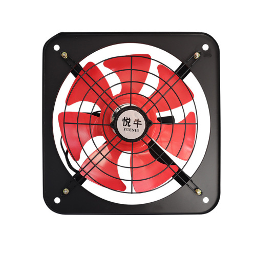 Exhaust fan 10-inch/12-inch/14-inch wall household silent kitchen fume square louvered ventilation fan