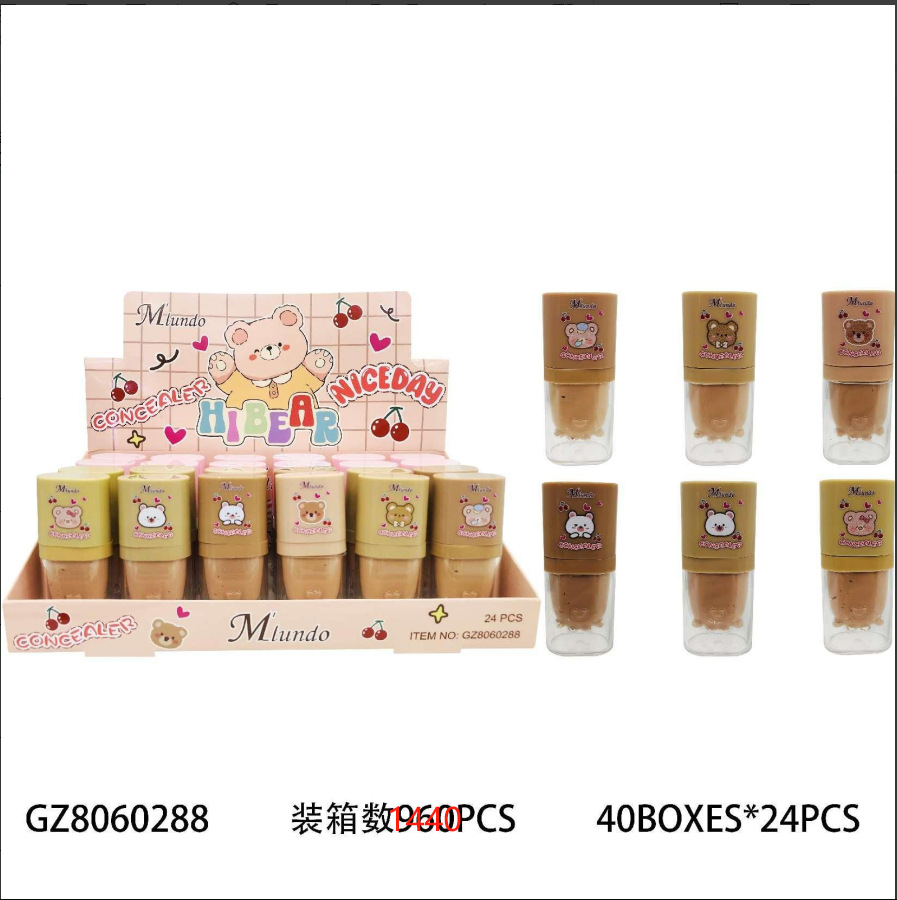 Nuevo Mlundo seis colores de alto brillo concelador blush sequinilla decolor óleo labial invisible barra de concelador maquillaje al por mayor