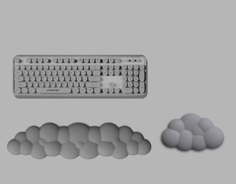 키보드 받침대 + 손목 받침대 (회색)