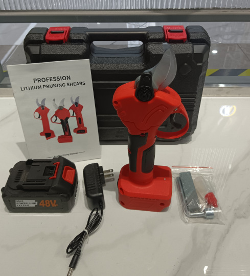 ワイヤレスリチウム電池ツール電動はさみ剪定はさみアーティファクト電動充電式はさみ卸売外国貿易電動はさみセット|undefined