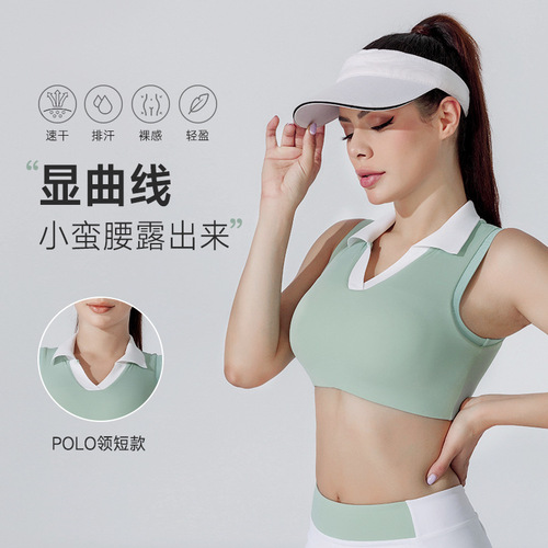 Summer New Slimming Sports Tennis Outwear Outdoor Running Fitness Sports Golf Tennis Suit Set Top