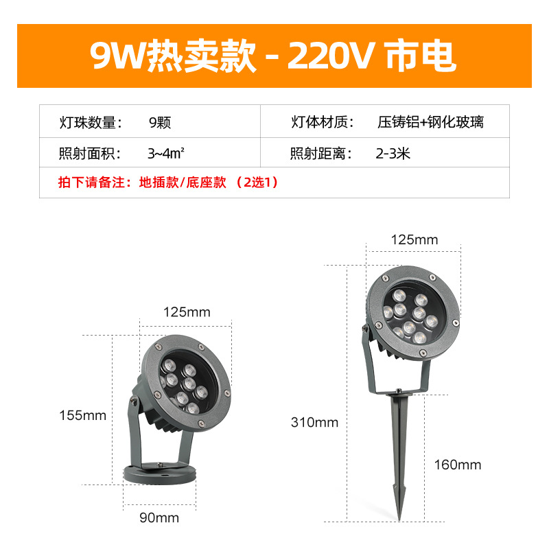 9W-핫셀링 모델 [원형투광등]