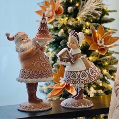 クロスボーダー新型アウトドアクリスマス夫婦プレゼント樹脂工芸品置物メーカー直売卸売り