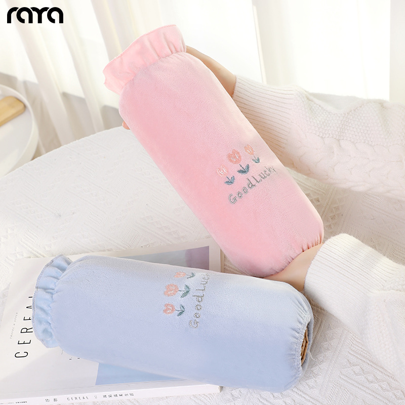 女士长款袖套成人学生工作办公室护袖秋冬羽绒服防脏手袖头批发