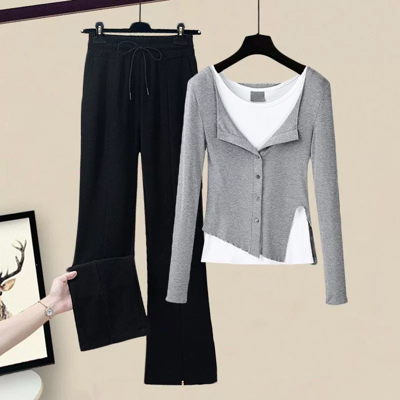 Spring body-friendly set, trousers, 2025 years