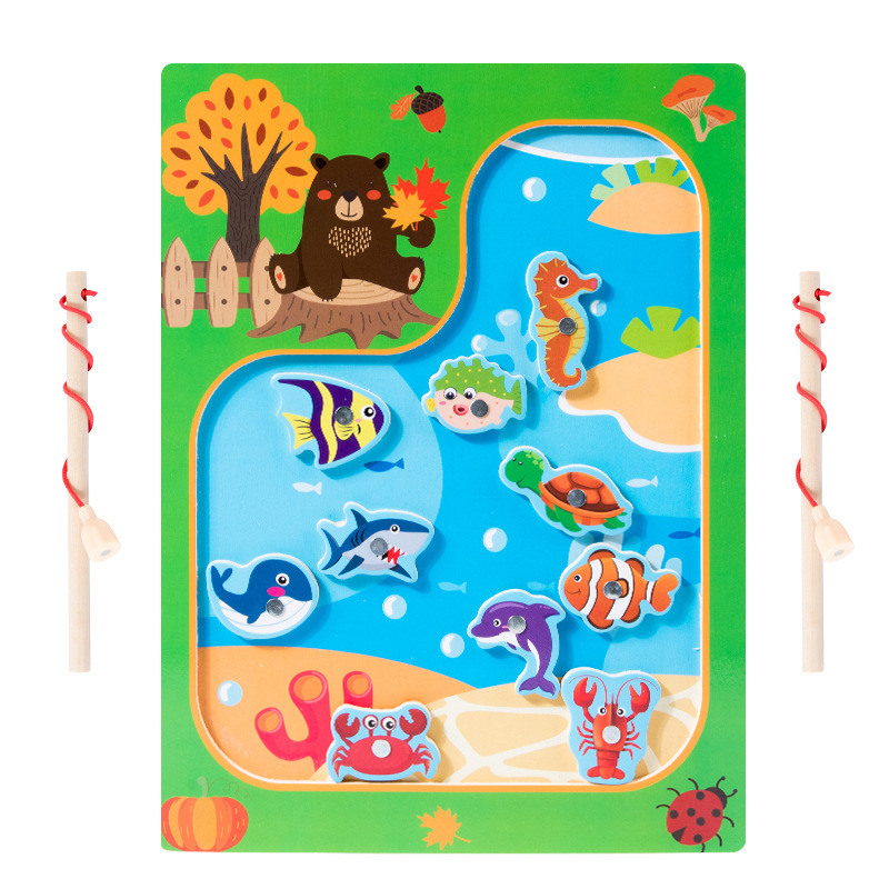 【블리스터 포장】 연못 낚시 게임 - 곰돌이 -