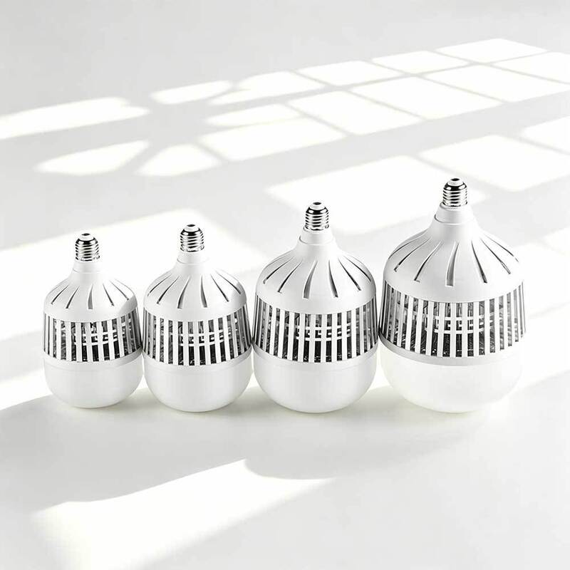 Led Light Bulb for Mechanical Workshop Lighting, Screw Base, High Power, E27, Energy-Saving, Long Lifespan, Aluminum Fin Design, High Color Rendering Index