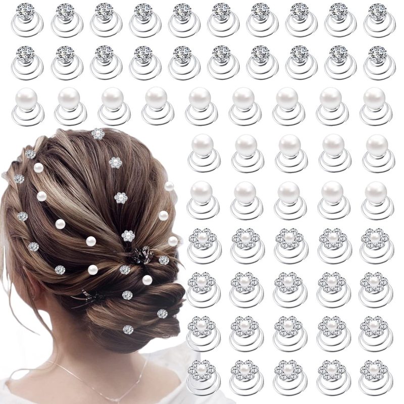 真珠のU型のヘアピンのヘアピンのビーズの花の髪とフォークの髪のドリルの花嫁の髪の花のフォークのU型のヘアピンの女性|undefined