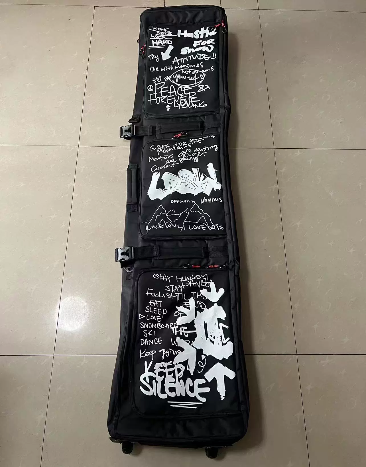 Лыжная доска, защитный чехол, длинная доска для катания на улице через плечо, носить через плечо