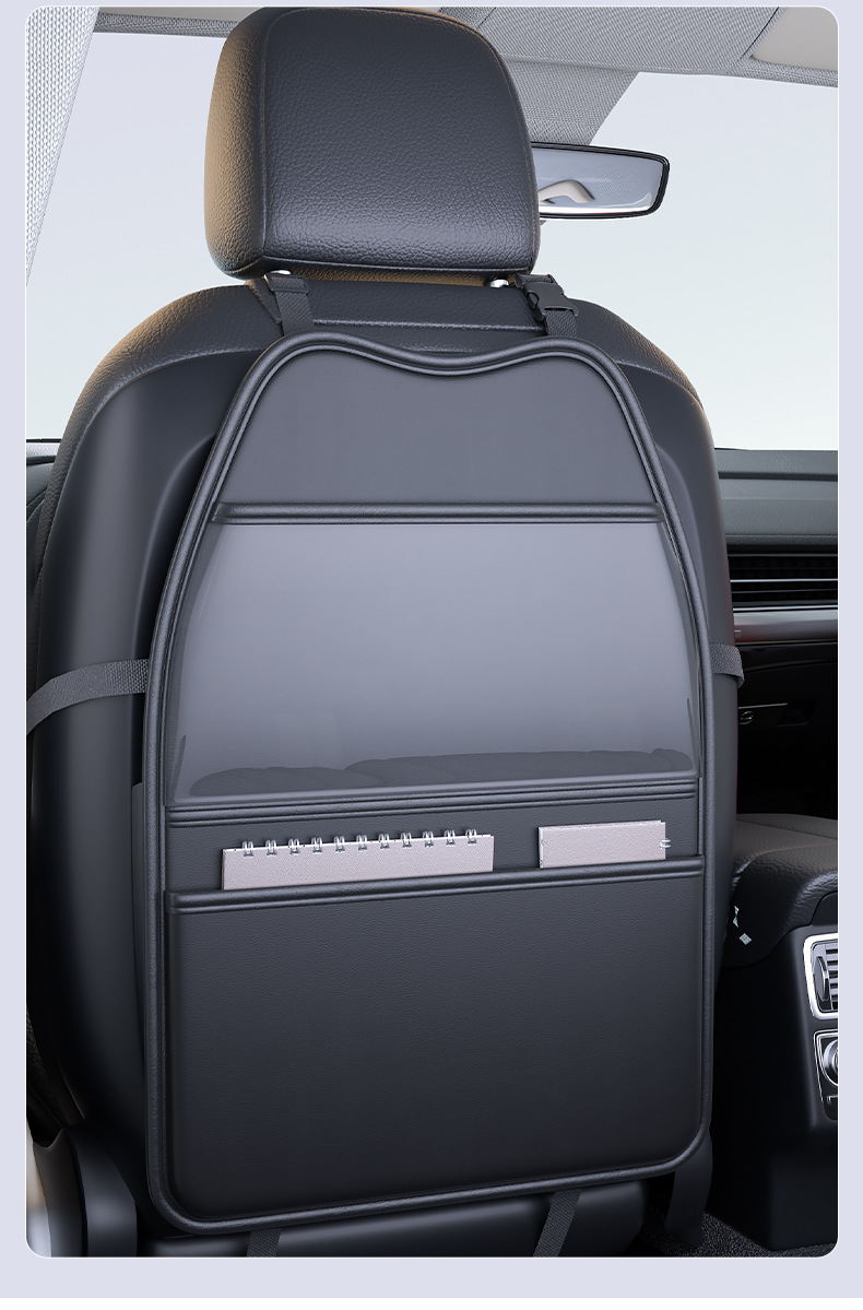 Car Seat Back Anti-Kick Pad, Kidsren's Rear Seat Protection Pad, Anti-Dirty Protective Pad for the Car, Rear Seat Storage Bag