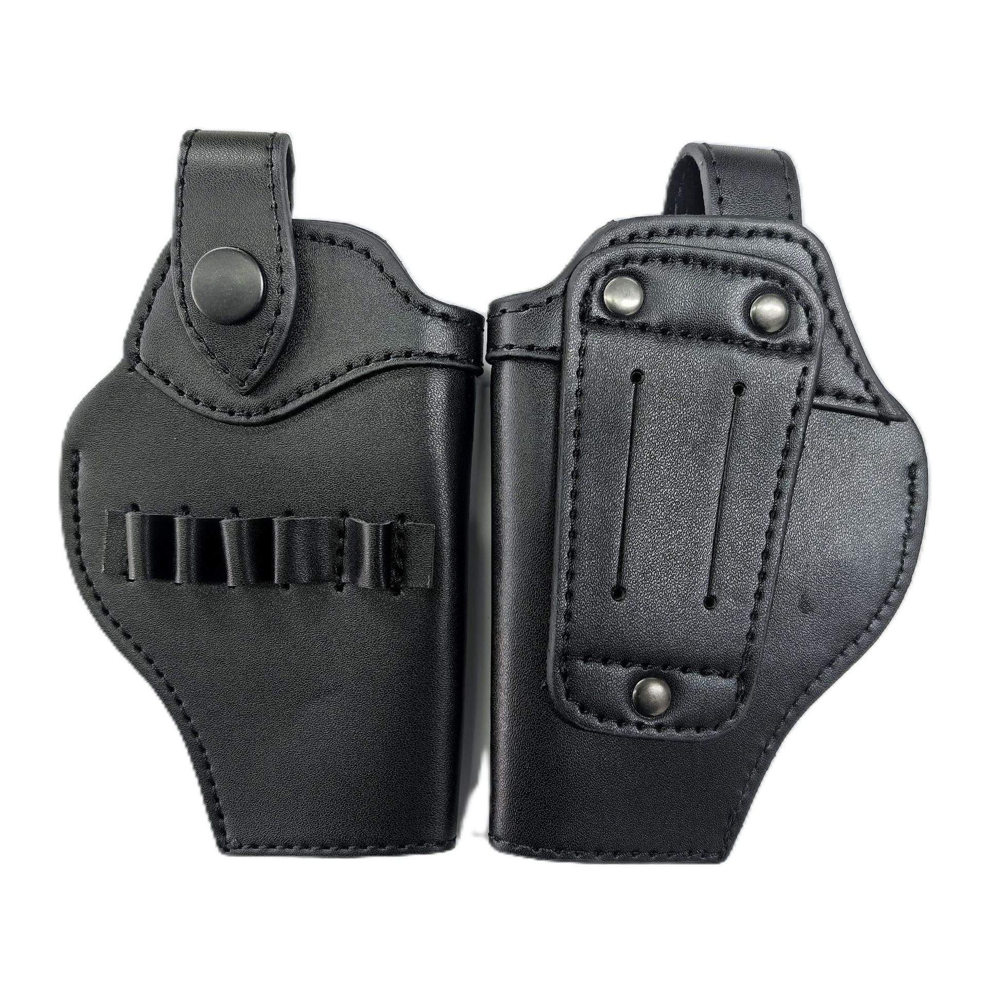 Modelo militar de aleación de gran tamaño con accesorios especiales: funda de cintura, funda de extracción rápida, funda de cuero, linterna, mira láser infrarroja.