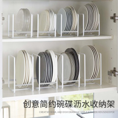 クロスボーダー代行シンプルな金属食器棚の食器棚の食器棚の食器棚の水たまりの台所は皿棚の置物を整理します。