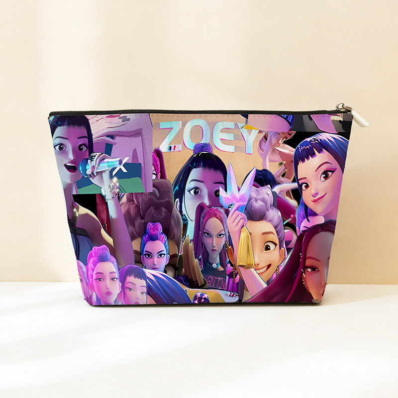 Explosión transfronteriza PU cuero caza de brujas bolsa de almacenamiento impermeable bolsa de maquillaje portátil bolsa de almacenamiento con cremallera bolsa pequeña