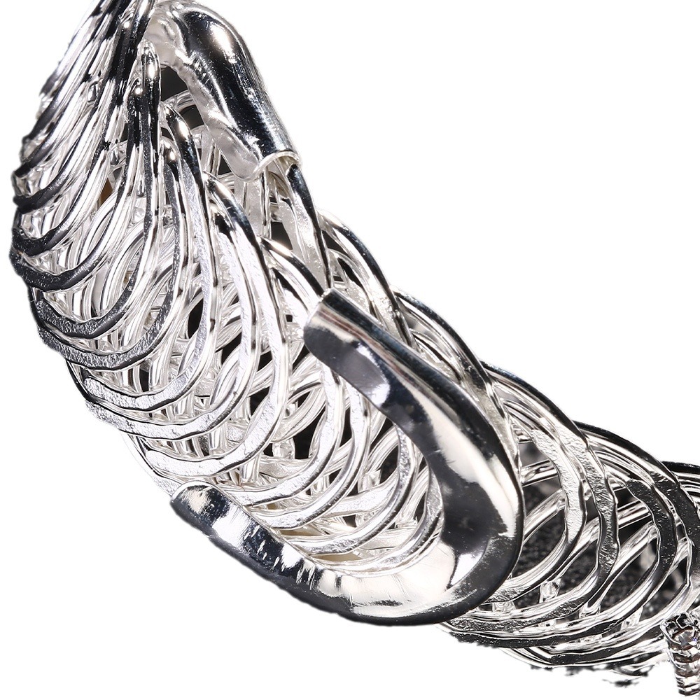 Moda europea y americana gran flor pulsera exagerada banquete exagerada pulsera personalizada accesorios pulsera femenina