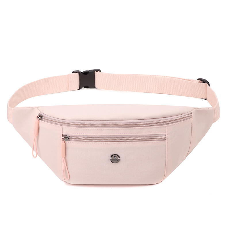 Bolso de pecho transfronterizo para mujer 2025 nueva moda bolso bandolera bolso de tela de nailon de color sólido simple bolso bandolera