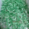 Emerald Piaoling Green Flower Circle quartz rocky jade floating flower diy accessories accessories coil jade ring running ring wholesale