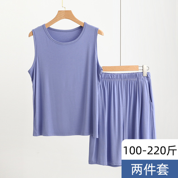 T-shirt, thin shorts, pijama, trousers sleevless, sports suit for gym, elastic waist, plus size