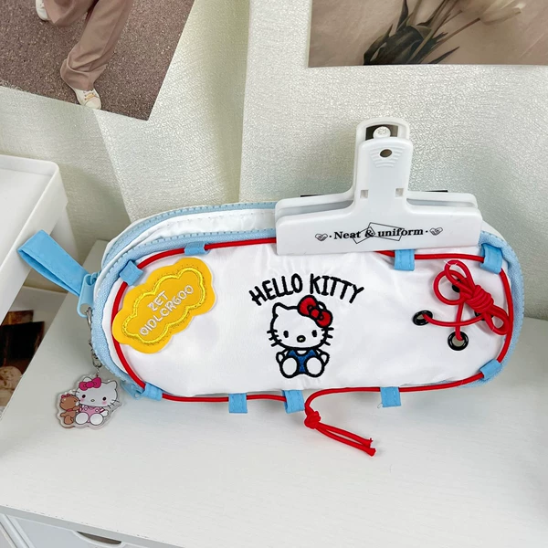 Pumping rope KT cat pen bag+pendant+magnetic clip