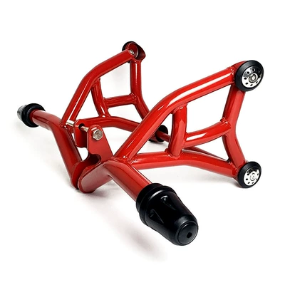 Suitable for Honda Road Motorcycle bumper - red-competitive-bar-black-cone-rubber-head