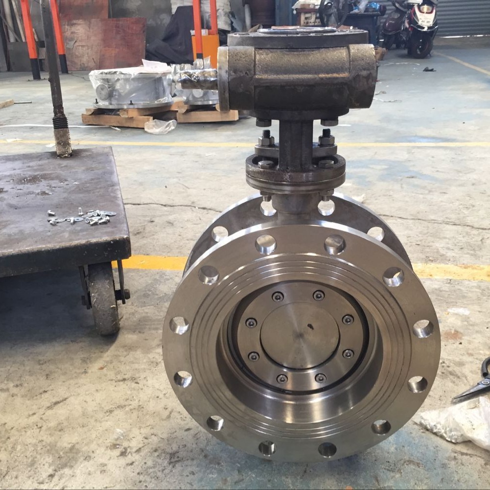 D341F-10P DN200 涡轮四氟蝶阀 涡轮蜗杆316法兰蝶阀软密封阀