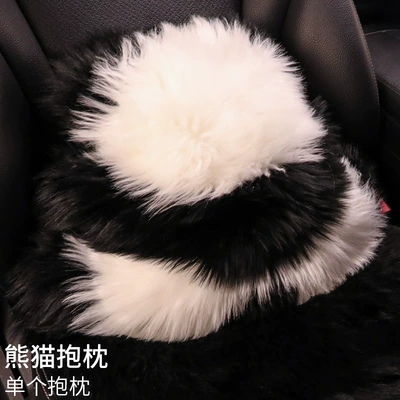 Wool pad, Panda Pillow Car Plush - a-panda-pillow
