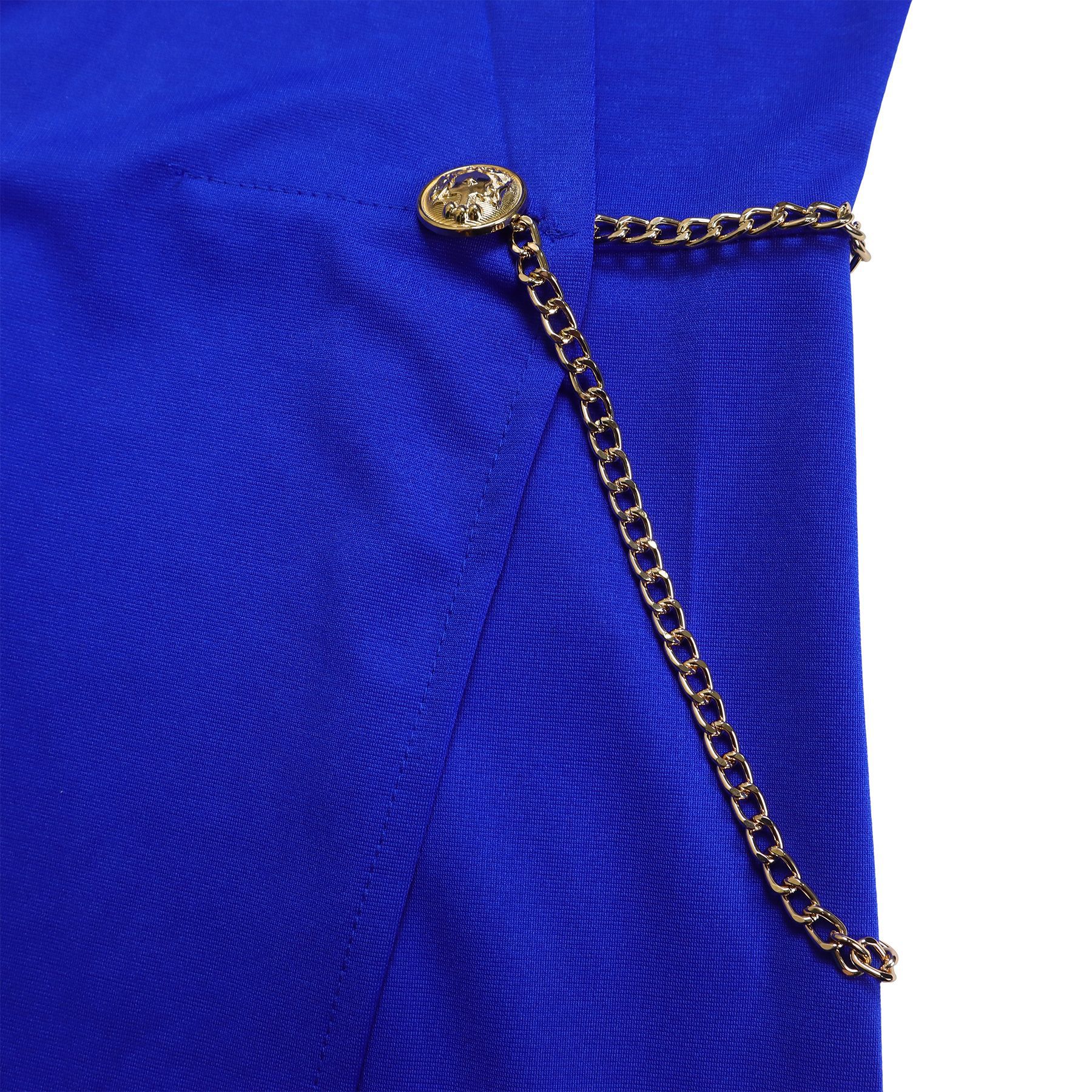 Damenbekleidung neuer Stil eleganter Anzugkragen Taillenkette lockerer Overall mit weitem Bein_voghion.com