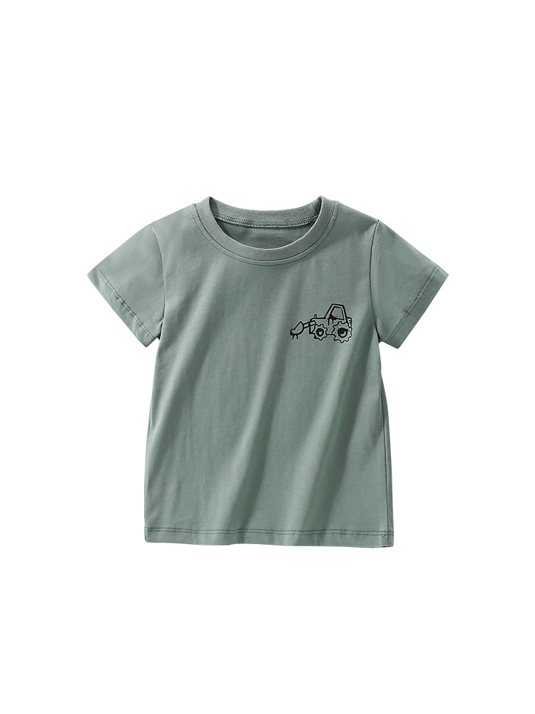 Transfronterizos para malwee niños de manga corta verano nuevo estilo europeo y americano camiseta de cuello redondo ropa casual para niños