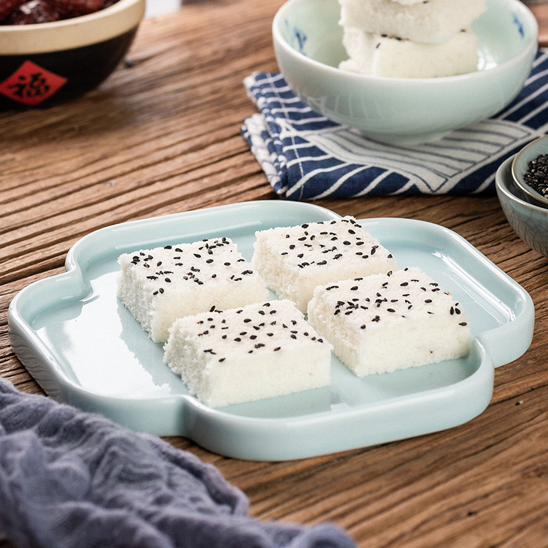 Wenzhou Sesame Steamed Cake Specialty Osmanthus Cake Breakfast Snack Handmade Leisure Trendy Snack Pastry Healthy Snack