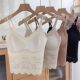 New French Style Lace Traceless Beautiful Back All-match Slimming Beautiful Back Sling Vest with Chest Pad Women's Outer Wearing Underwear