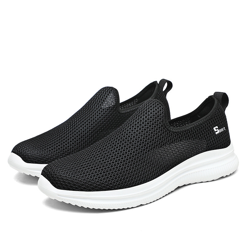 New mesh shoes men's shoes plus size flying woven running shoes sneaker mesh shoes casual shoes board sports shoes
