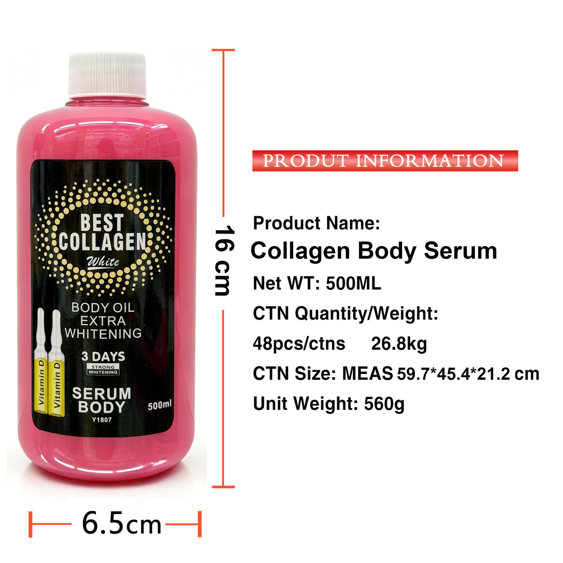Cross-Border Collagen Essence Nourishing Full Body Brightening Moisturizing Hydrating Skin Repair 500ml Wholesale Export