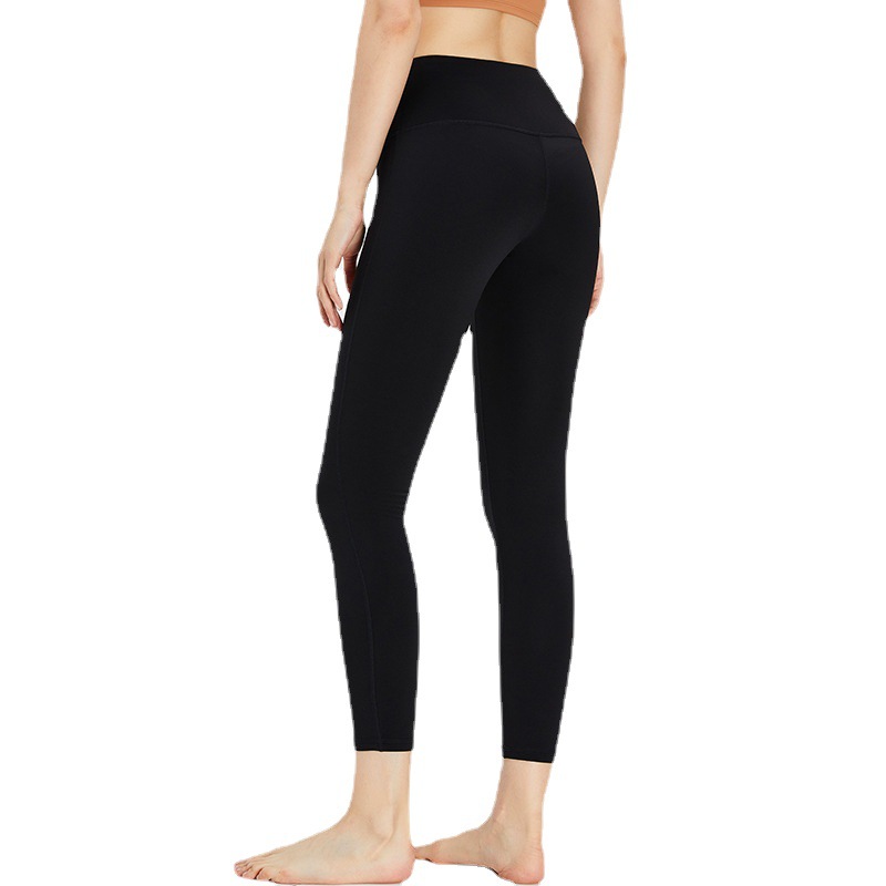 Transfronterizo de otoño e invierno con forro polar engrosado nuevos pantalones de fitness levantamiento de la cadera que forma los pantalones deportivos de las mujeres T-free vergonzoso pantalones de yoga