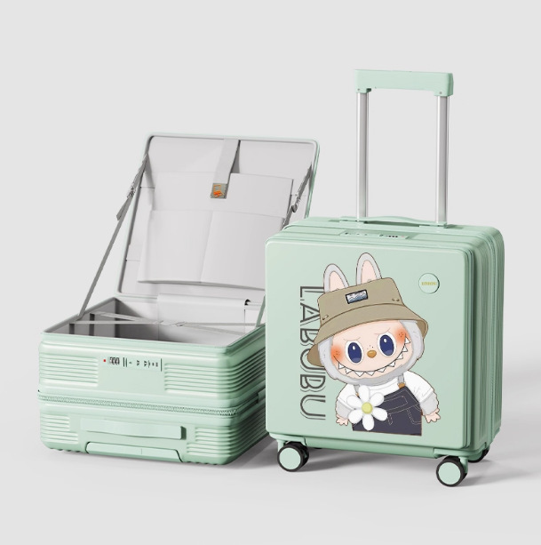 新款深仓多功能侧开口行李箱小型18寸拉杆箱商务便捷旅行密码箱20|undefined