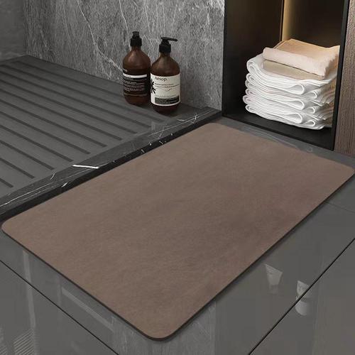 Wholesale delivery Nordic simple solid color diatom mud bathroom absorbent floor mat entrance toilet bathroom quick-drying soft mat