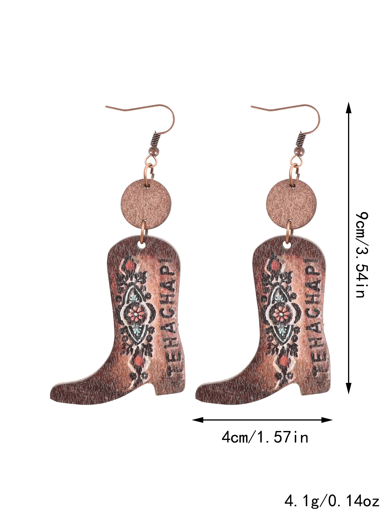 Wood Flower Earrings 14