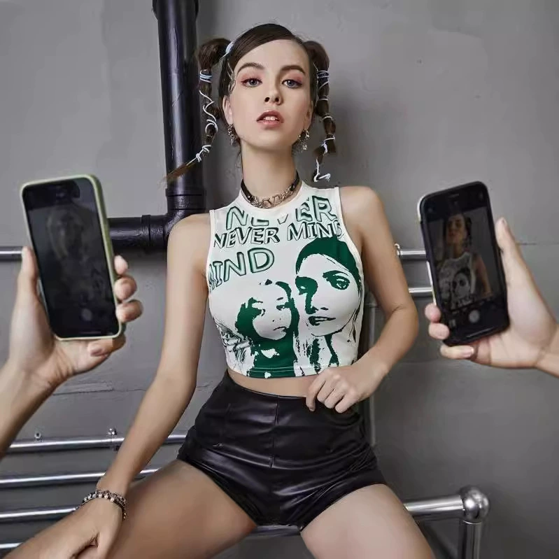 Женская одежда для трансграничной торговли AliExpress и Amazon: сексуальный топ-майка в европейском и американском стиле, модный, универсальный, можно носить как верхнюю одежду, с открытой спиной.