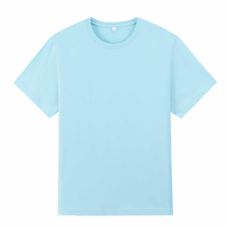 Nuo lana suave transpirable cuello redondo manga corta Camiseta ropa de trabajo Publicidad camisa algodón camiseta personalizada impresión de la insignia