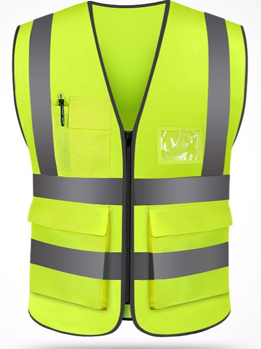 Multi-Bolsillo chaleco reflectante ropa reflectante conducción construcción saneamiento deber tráfico equitación ropa de seguridad