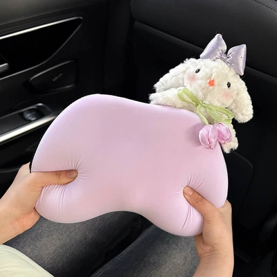 Headrest: Seat Pillow Cushion Car Lumbar