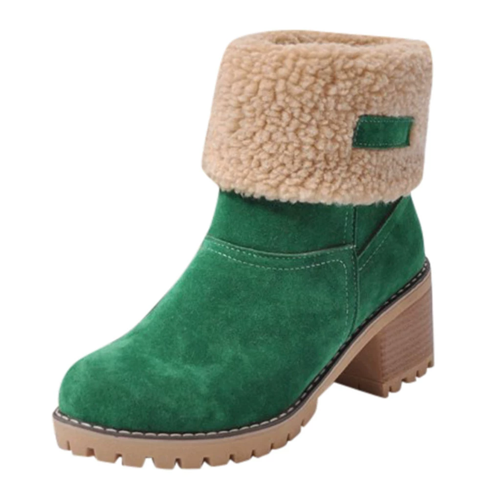 Low boots, Amazon, European style, mid-length, plus size, (Physicals)