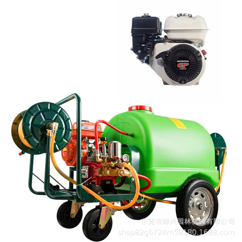原装GP160四冲程大容量手推式300L园林高压喷雾打药机