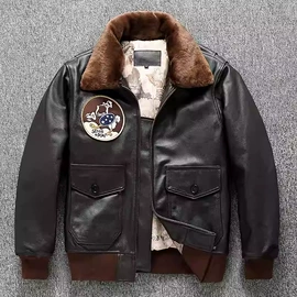 男式真皮皮衣