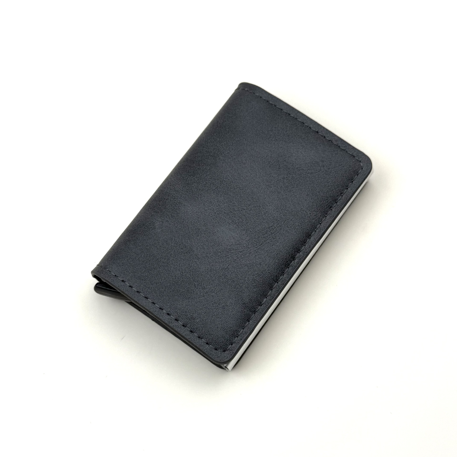 Ventas transfronterizas calientes bolsa de tarjetas RFID multi-tarjeta de gran capacidad compacta anti-damagnetizado portátil anti-robo cepillo cartera de hombres en stock