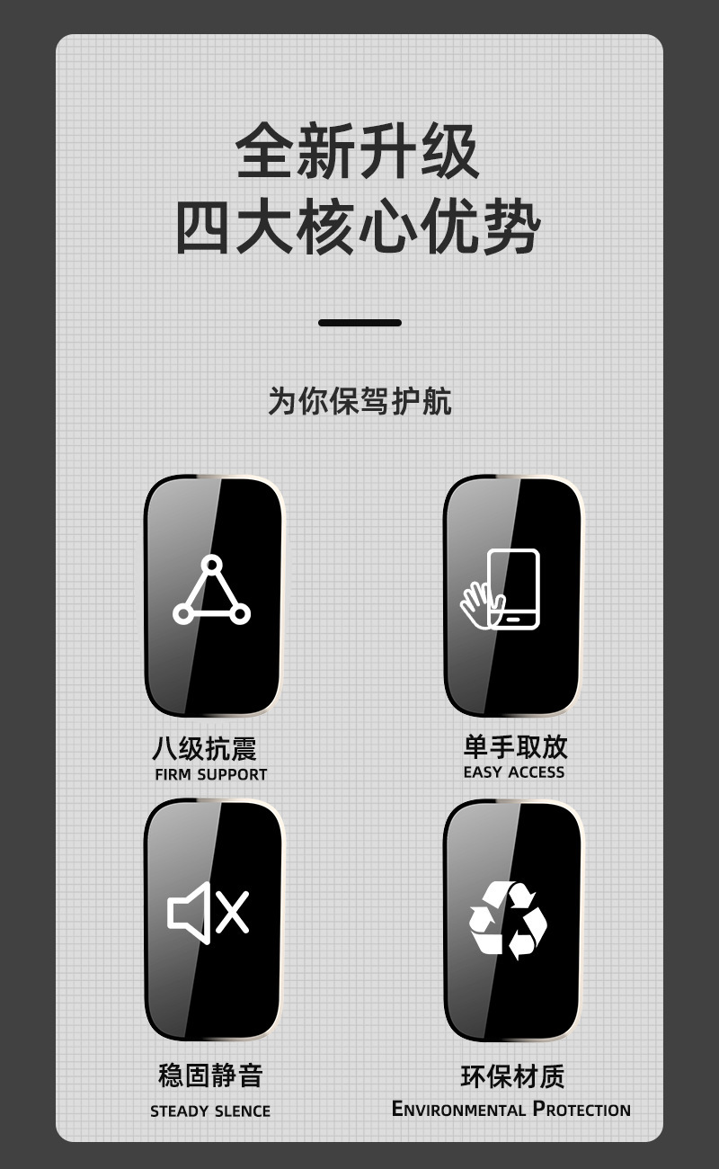 Tiktok car mobile phone bracket new car navigation bracket air outlet mobile phone holder triangle support frame car frame