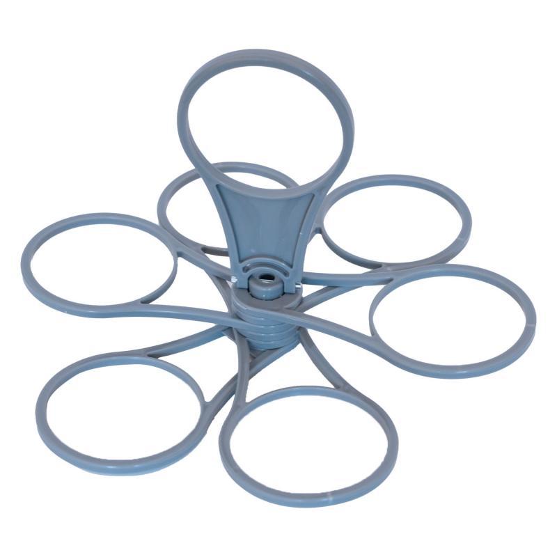 Porta-tazas plegable y giratorio portátil para 6 tazas de fiesta o café, plástico, elevador creativo, venta al por mayor 