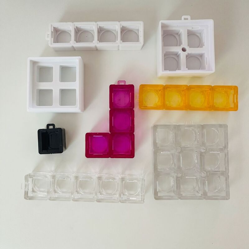 Pc Transparent 123459-Key Nine-Grid Keyboard Decompression Keycap Base Accessories Switch Tester Base Stand Custom White