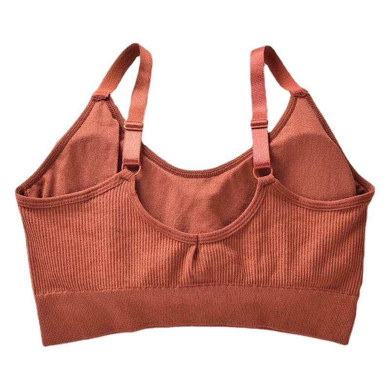 Медвежья нить, обернутая грудью, беспроводное косметическое нижнее белье, Женская нагрудная накладка, трубка для йоги, топ, жилет, спортивный бюстгальтер для сна
